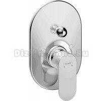 Встраиваемый смеситель для душа и ванны Hansgrohe Rebris S 72449000 С ВНУТРЕННЕЙ ЧАСТЬЮ, хром