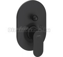 Встраиваемый смеситель для душа и ванны Hansgrohe Rebris S 72449670 С ВНУТРЕННЕЙ ЧАСТЬЮ, матовый черный