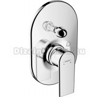 Встраиваемый смеситель для душа и ванны Hansgrohe Vernis Shape 71458000 С ВНУТРЕННЕЙ ЧАСТЬЮ, хром