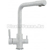 Смеситель для кухни Polygran Высокий Дуо 964556 светло-серый