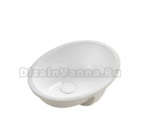 Раковина встраиваемая снизу GID Integrado 71164 Yj837 53 глянцевая белая, овальная, фаянс