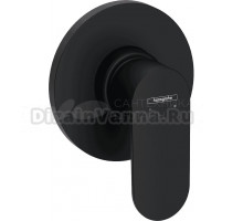 Встраиваемый смеситель для душа и ванны Hansgrohe Rebris S 72649670 С ВНУТРЕННЕЙ ЧАСТЬЮ, матовый черный