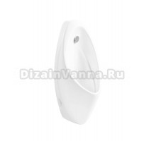 Писсуар подвесной GID Publico Q9508 сенсорный, глянцевый белый, с сифоном, безободковый, со смывным механизмом