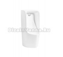 Писсуар подвесной GID Publico Q9503 глянцевый белый, с сифоном, безободковый, со смывным механизмом