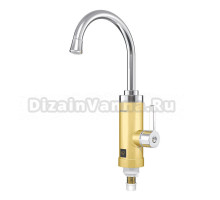 Проточный водонагреватель Thermex Amber 3000 электрический, на раковину, вертикальный, золото