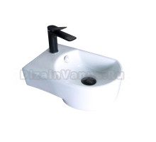 Раковина маленькая в туалет GID Suspendido N9273R 41 глянцевая белая, фаянс