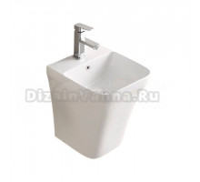 Раковина подвесная GID Suspendido Nb102 37 глянцевая белая, прямоугольная, фаянс