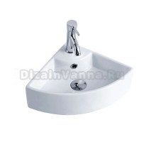 Раковина маленькая в туалет GID Suspendido N9067b 45 глянцевая белая, фаянс