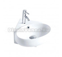 Раковина маленькая в туалет GID Suspendido N9359 36 глянцевая белая, фаянс