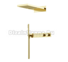 Душевой комплект Sancos Linn SC9023BG С ВНУТРЕННЕЙ ЧАСТЬЮ, брашированное золото, PVD покрытие
