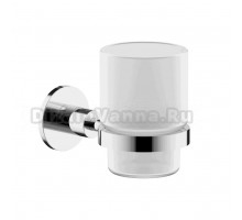 Стакан для ванной Sancos Base SC9030CH настенный, хром, стеклянный