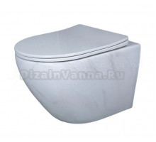 Унитаз подвесной GID Convexo Ws2198 безободковый, с микролифтом, под глянцевый камень