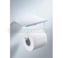 Держатель для туалетной бумаги с полочкой Shevanik SG5705C-1, белый