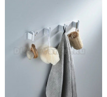 Крючки для ванной и кухни / планка с 4 крючками Shevanik SG5741C, белый