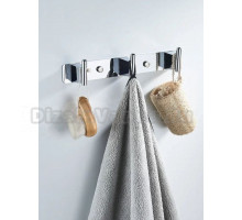 Крючки для ванной и кухни / планка 3 крючками Shevanik SG5731, хром