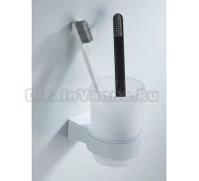 Стакан для зубных щеток / стакан для ванной комнаты Shevanik SG5712C, белый