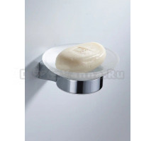 Мыльница Shevanik SG5703 стеклянная, хром