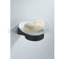 Мыльница Shevanik SG5703H стеклянная, черная