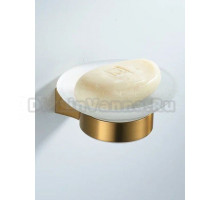 Мыльница Shevanik SG5703G стеклянная, золотая