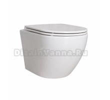 Унитаз подвесной GID Convexo Tr2122 безободковый, с микролифтом, глянцевый белый