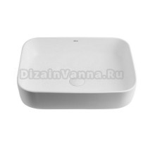 Накладная раковина Abber Rechteck AC2202MW 50 матовая белая, прямоугольная, фаянс