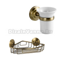 Набор Стакан Fixsen Retro FX-83806 + Мыльница FX-83809B