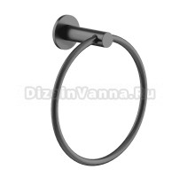 Держатель для полотенец Sancos Base SC9029GG вороненая сталь, кольцо