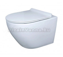 Унитаз подвесной GID Convexo Tr2198 безободковый, с микролифтом, глянцевый белый
