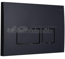 Кнопка смыва для унитаза Logan Space 00297680 пластик, цвет black mattе
