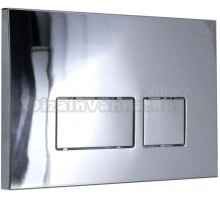 Кнопка смыва для унитаза Logan Space 00297679 пластик, цвет chrome