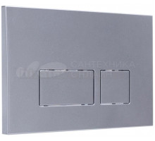 Кнопка смыва для унитаза Logan Space 00297682 пластик, цвет chrome mattе