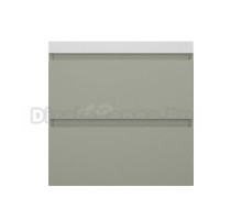 Тумба подвесная "Манхэттен 60" ЭМАЛЬ, под раковину ASTI, 2 ящика, PLUS, олива