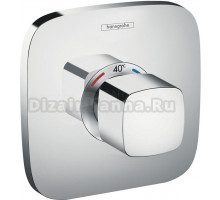 Термостатический смеситель встраиваемый Hansgrohe Ecostat E Highflow 15706000 С ВНУТРЕННЕЙ ЧАСТЬЮ, хром