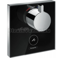 Термостатический смеситель встраиваемый Hansgrohe ShowerSelect Glass 15735600 С ВНУТРЕННЕЙ ЧАСТЬЮ, шлифованный черный хром