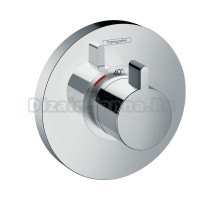 Термостатический смеситель встраиваемый Hansgrohe ShowerSelect S Highflow 15741000 С ВНУТРЕННЕЙ ЧАСТЬЮ, хром