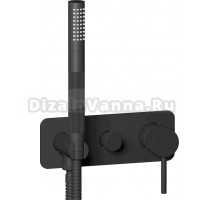 Встраиваемый смеситель для душа и ванны IB Rubinetterie Industria EID313NP_13 С ВНУТРЕННЕЙ ЧАСТЬЮ, matt black