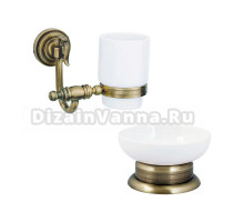 Набор Стакан Boheme Medici 10604 + Мыльница 10611