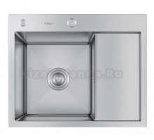 Мойка для кухни HOFFGER 5848L SATIN (Чаша слева)