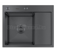 Мойка для кухни HOFFGER 5848L BLACK (Чаша слева)