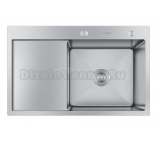 Мойка для кухни HOFFGER 7850R SATIN (Чаша справа)