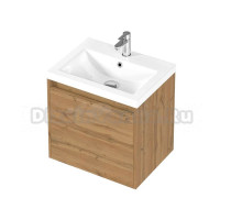Тумба под раковину без столешницы 1MarKa Миябе 60 подвесная, 1 ящик, дуб вотан