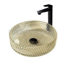 Накладная раковина Abber Glas AK2301GG 40 золото, круглая
