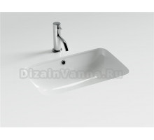 Мебельная раковина Ceramicanova Element CN7018 54 встраиваемая снизу, белая, прямоугольная, фарфор