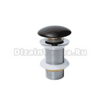 Донный клапан для раковины GID Minucia Blm100 без перелива, матовый черный