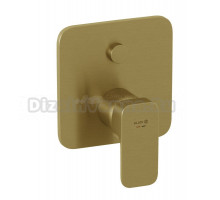 Встраиваемый смеситель для душа и ванны Kludi Renon 42759N075 С ВНУТРЕННЕЙ ЧАСТЬЮ, брашированное золото