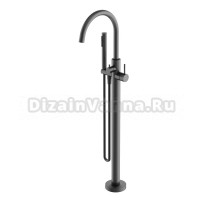 Смеситель для ванны напольный Sancos Etna, вороненая сталь, SC9009GG