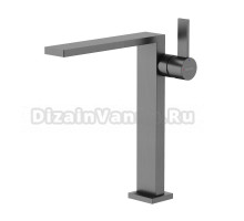 Смеситель для раковины высокий Sancos Linn, вороненая сталь, SC9020GG