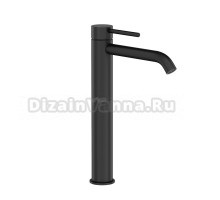 Смеситель для раковины высокий Sancos Etna, черный матовый, SC9002MB