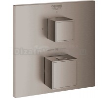 Термостатический смеситель встраиваемый Grohe Grohtherm Cube 24153AL0 С ВНУТРЕННЕЙ ЧАСТЬЮ, матовый темный графит
