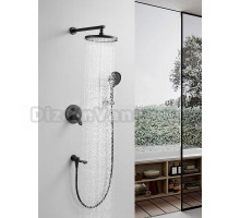 Душевая система встраиваемая Shevanik S4335H, черный